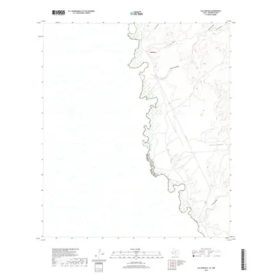 2019 Map of Las Conchas, 2019 Print