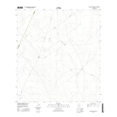 2016 Map of Las Escobas Ranch, 2016 Print