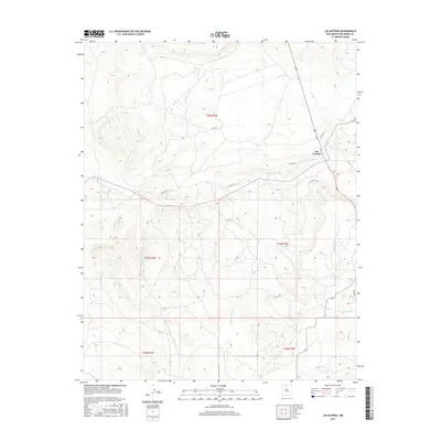 2017 Map of Las Nutrias, 2017 Print