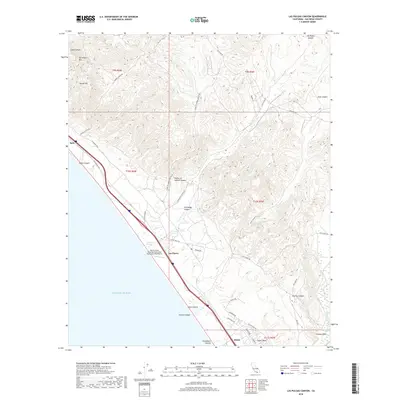 2018 Map of Las Pulgas Canyon, 2018 Print