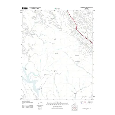 2012 Map of Las Trampas Ridge, 2012 Print