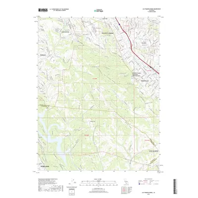 2018 Map of Las Trampas Ridge, 2018 Print