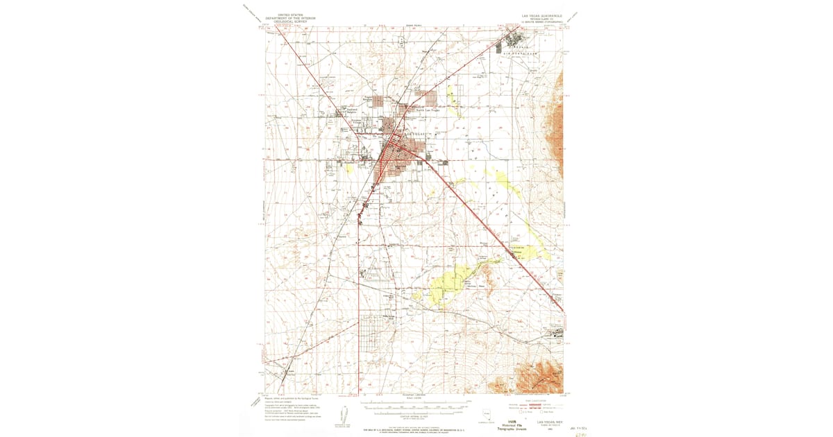 1950s Maps of Craig Ranch, North Las Vegas | Pastmaps