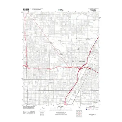 2012 Map of Las Vegas NW, 2012 Print