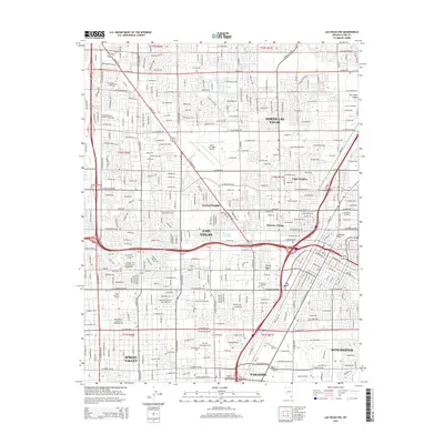 2015 Map of Las Vegas NW, 2015 Print
