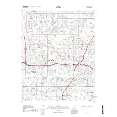 2018 Map of Las Vegas NW, 2018 Print