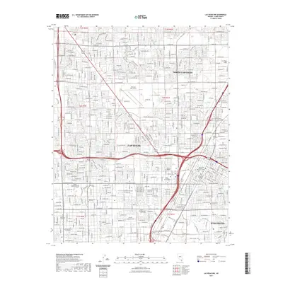2021 Map of Las Vegas NW, 2021 Print
