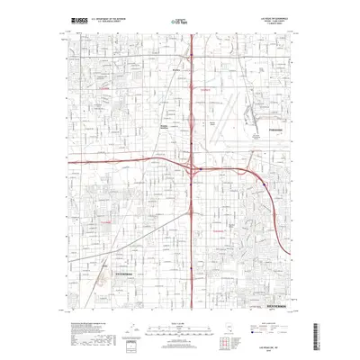 2018 Map of Las Vegas SW, 2018 Print