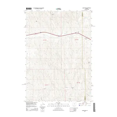 2015 Map of Laskie Draw, 2015 Print