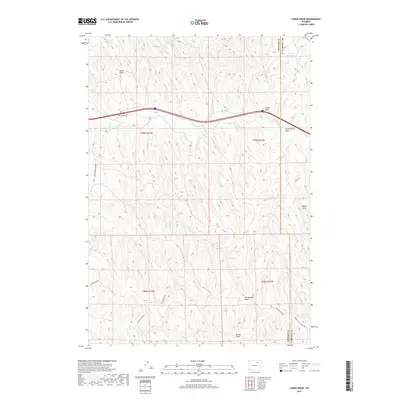 2017 Map of Laskie Draw, 2017 Print