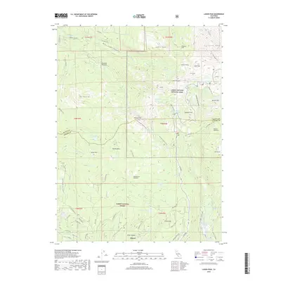 2018 Map of Lassen Peak, 2018 Print