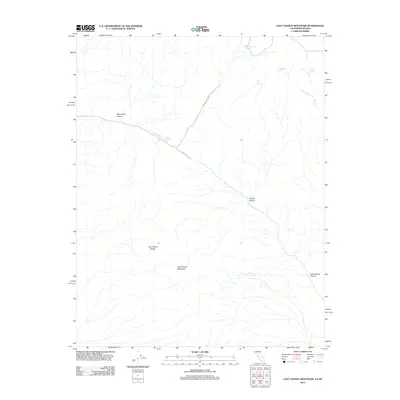 2012 Map of Last Chance Mountain, 2012 Print