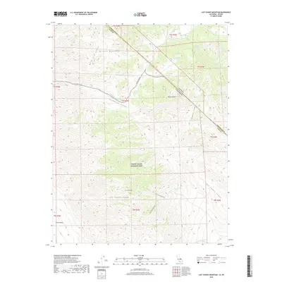 2018 Map of Last Chance Mountain, 2018 Print