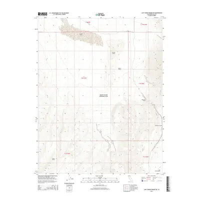 2015 Map of Last Chance Range SW, 2015 Print