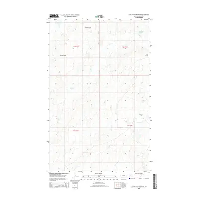 2014 Map of Last Chance Reservoir, 2014 Print