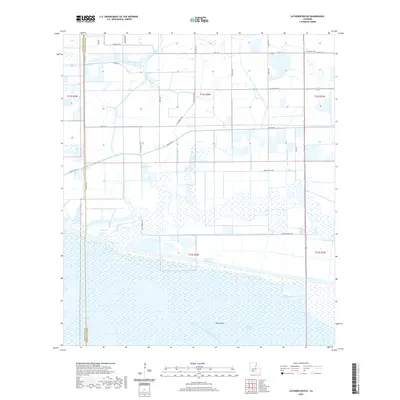 2020 Map of Latanier Bayou, 2020 Print