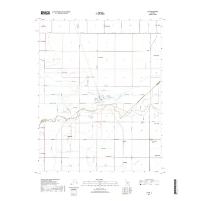 2018 Map of Laton, 2018 Print
