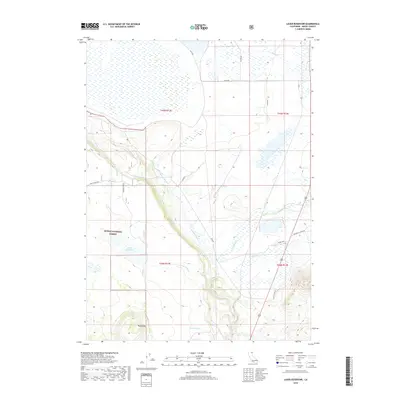 2018 Map of Lauer Reservoir, 2018 Print