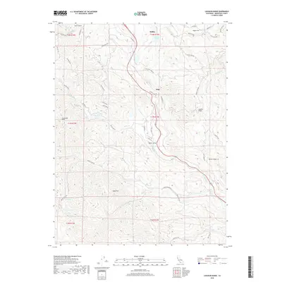 2018 Map of Laughlin Range, 2018 Print