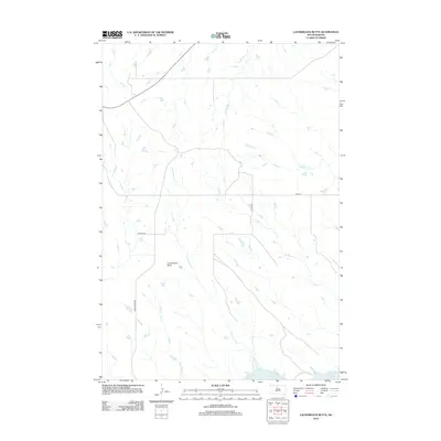 2012 Map of Laundreaux Butte, 2012 Print