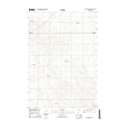 2015 Map of Laundreaux Butte, 2015 Print