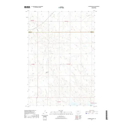 2017 Map of Laundreaux Butte, 2017 Print