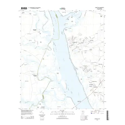 2014 Map of Laurel Bay, 2014 Print