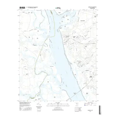 2017 Map of Laurel Bay, 2017 Print