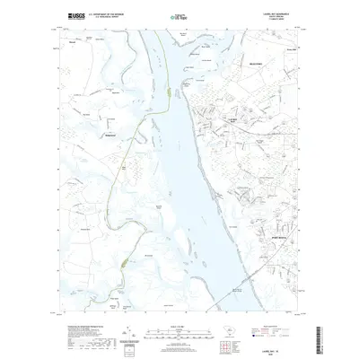 2020 Map of Laurel Bay, 2020 Print