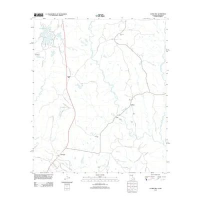 2012 Map of Laurel Hill, 2012 Print