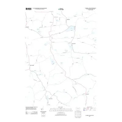 2013 Map of Laurel Lake, 2013 Print