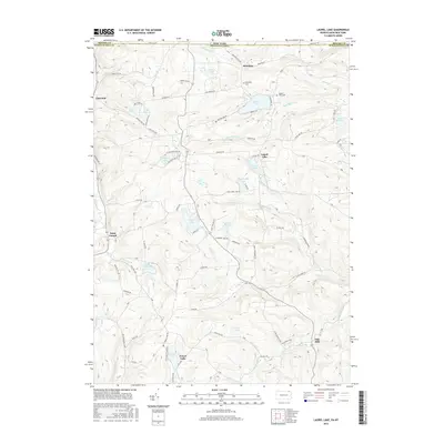 2016 Map of Laurel Lake, 2016 Print