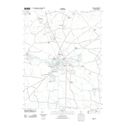 2011 Map of Laurel, 2011 Print