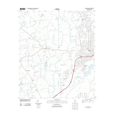 2012 Map of Laurel West, 2012 Print