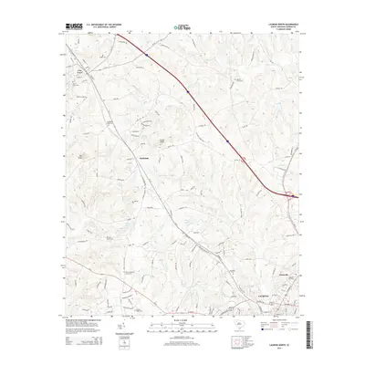 2014 Map of Laurens North, 2014 Print