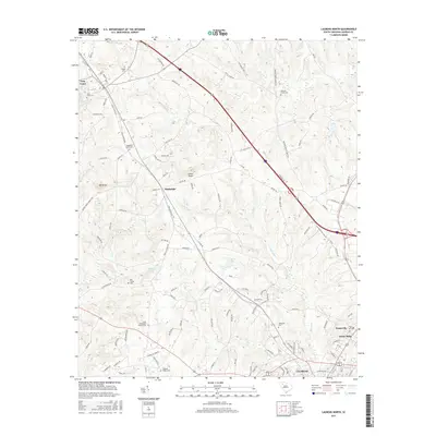 2017 Map of Laurens North, 2017 Print