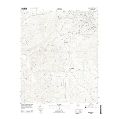 2014 Map of Laurens South, 2014 Print
