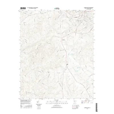 2017 Map of Laurens South, 2017 Print