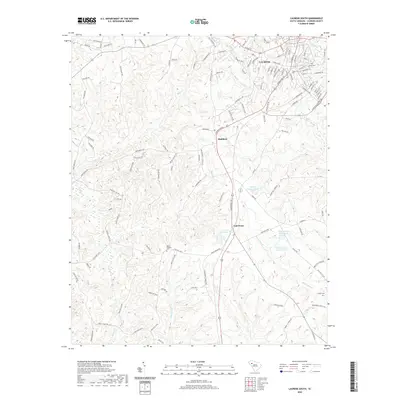 2020 Map of Laurens South, 2020 Print