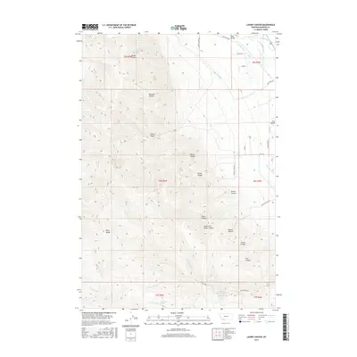 2017 Map of Laurin Canyon, 2017 Print