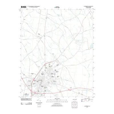2010 Map of Laurinburg, 2010 Print