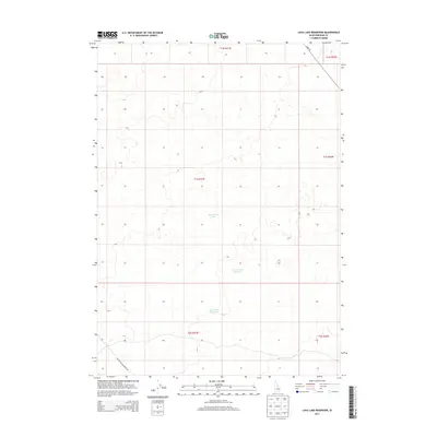 2013 Map of Lava Lake Reservoir, 2013 Print