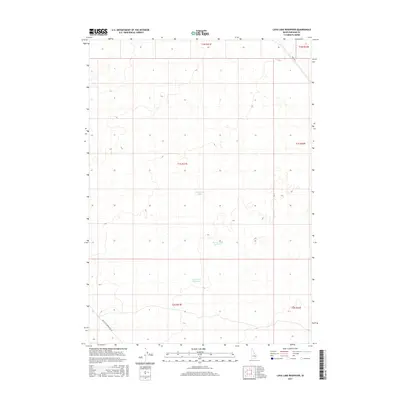 2017 Map of Lava Lake Reservoir, 2017 Print