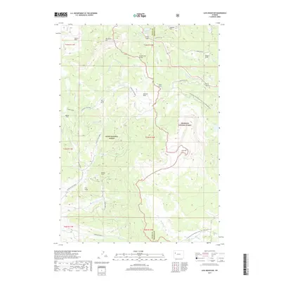 2017 Map of Lava Mountain, 2017 Print