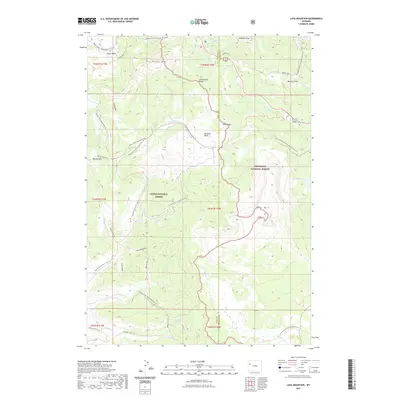 2021 Map of Lava Mountain, 2021 Print