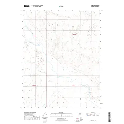 2018 Map of Laverne NE, 2018 Print
