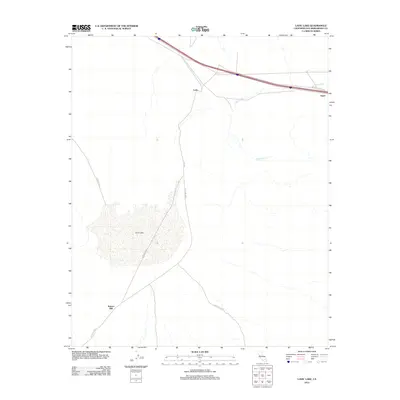 2012 Map of Lavic Lake, 2012 Print