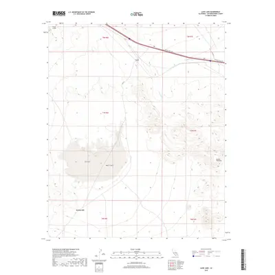 2018 Map of Lavic Lake, 2018 Print