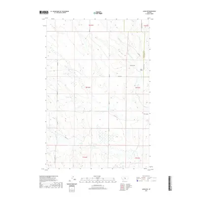 2020 Map of Lavina NW, 2020 Print