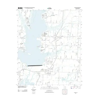 2013 Map of Lavon, 2013 Print